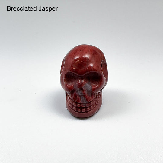Hand Carved Stone Skull Drilled Pendant