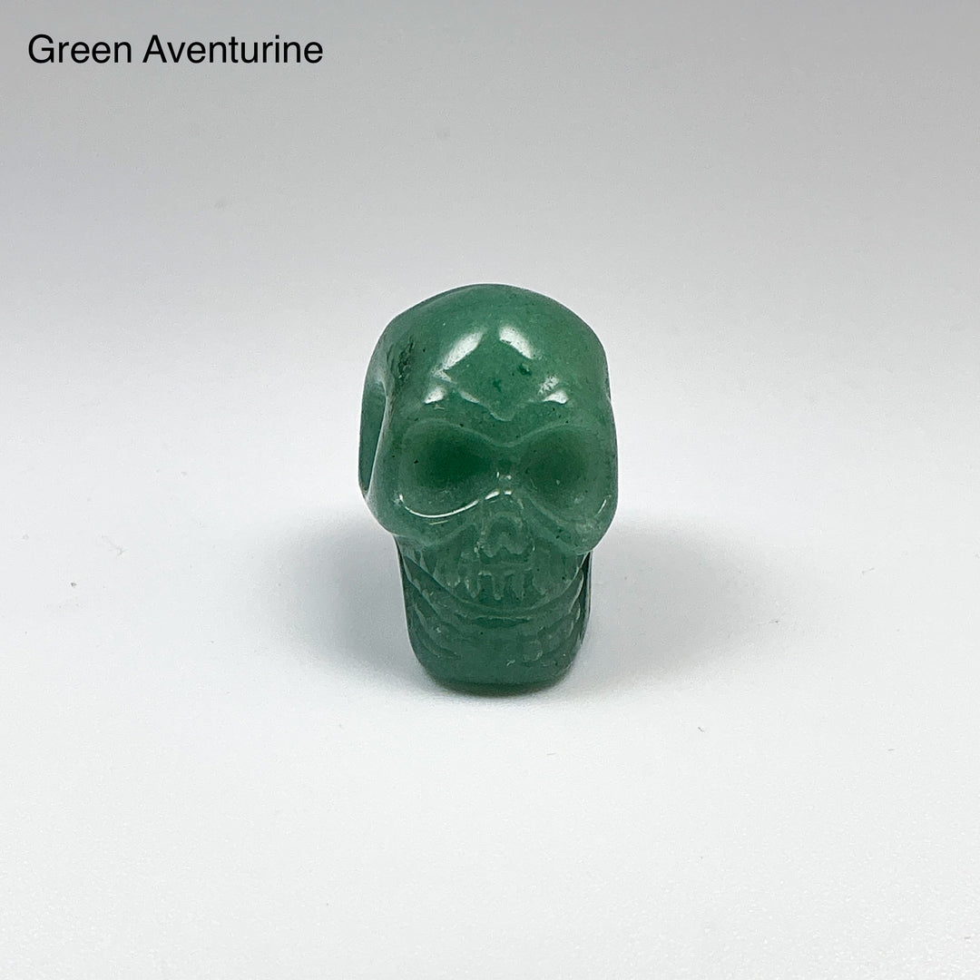 Hand Carved Stone Skull Drilled Pendant