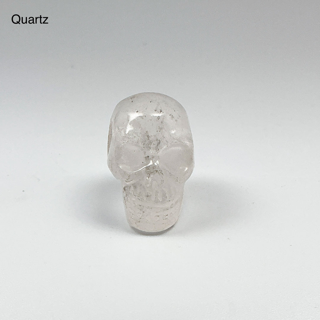 Hand Carved Stone Skull Drilled Pendant