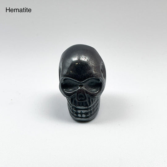 Hand Carved Stone Skull Drilled Pendant