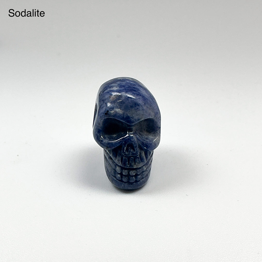 Hand Carved Stone Skull Drilled Pendant