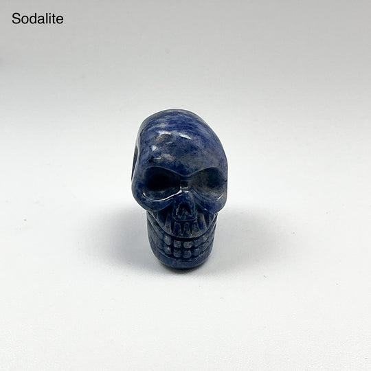 Hand Carved Stone Skull Drilled Pendant