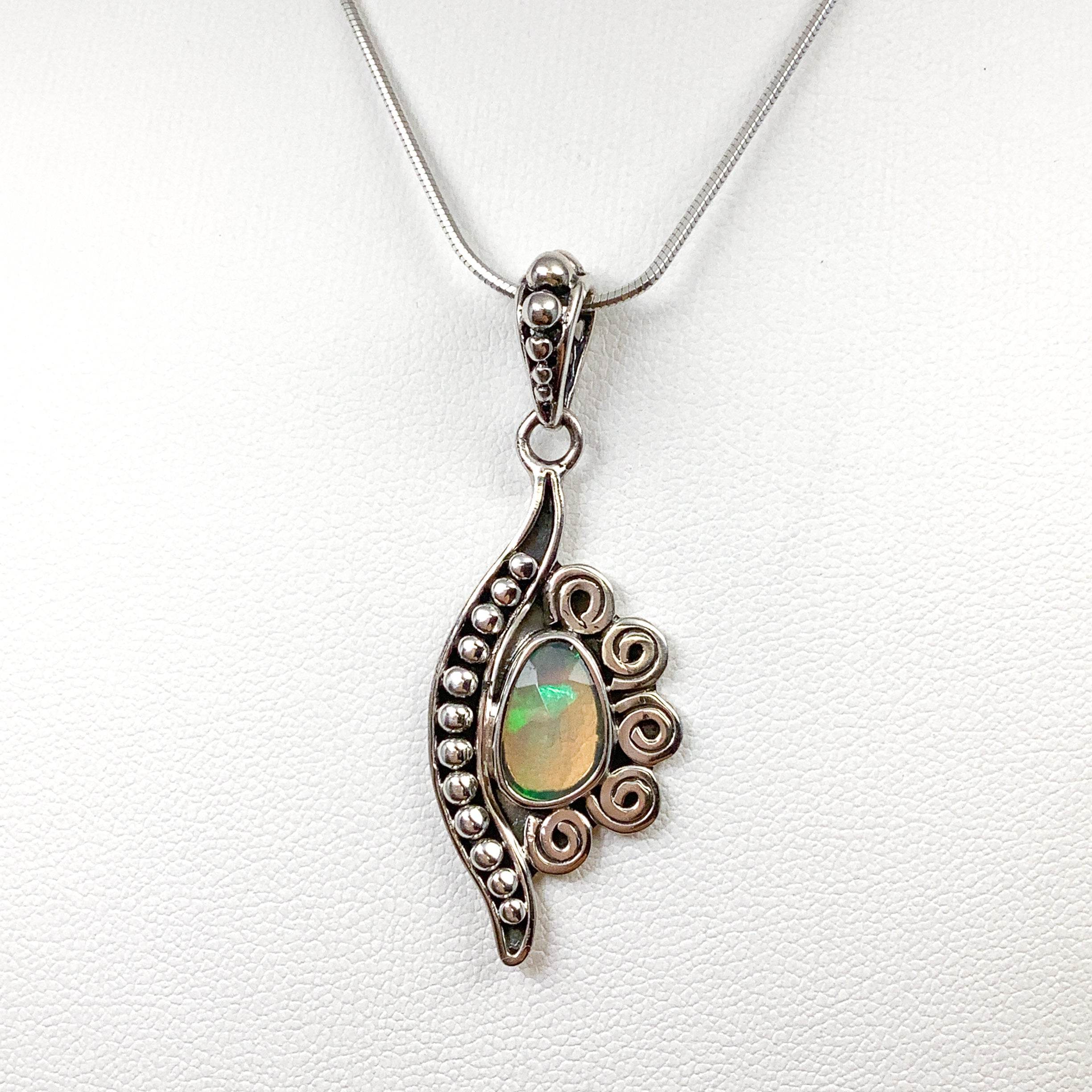 Fire Opal Pendant - Rocks and Gems Canada