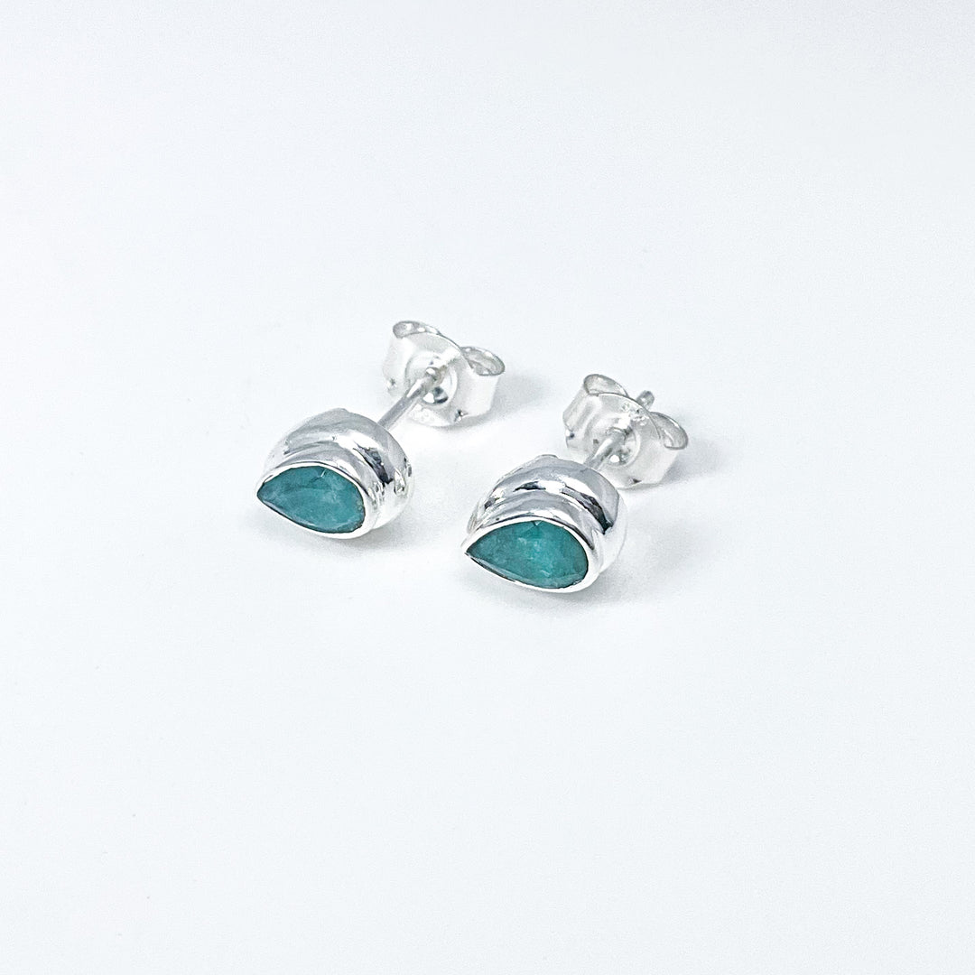 Grandidierite Stud Earrings
