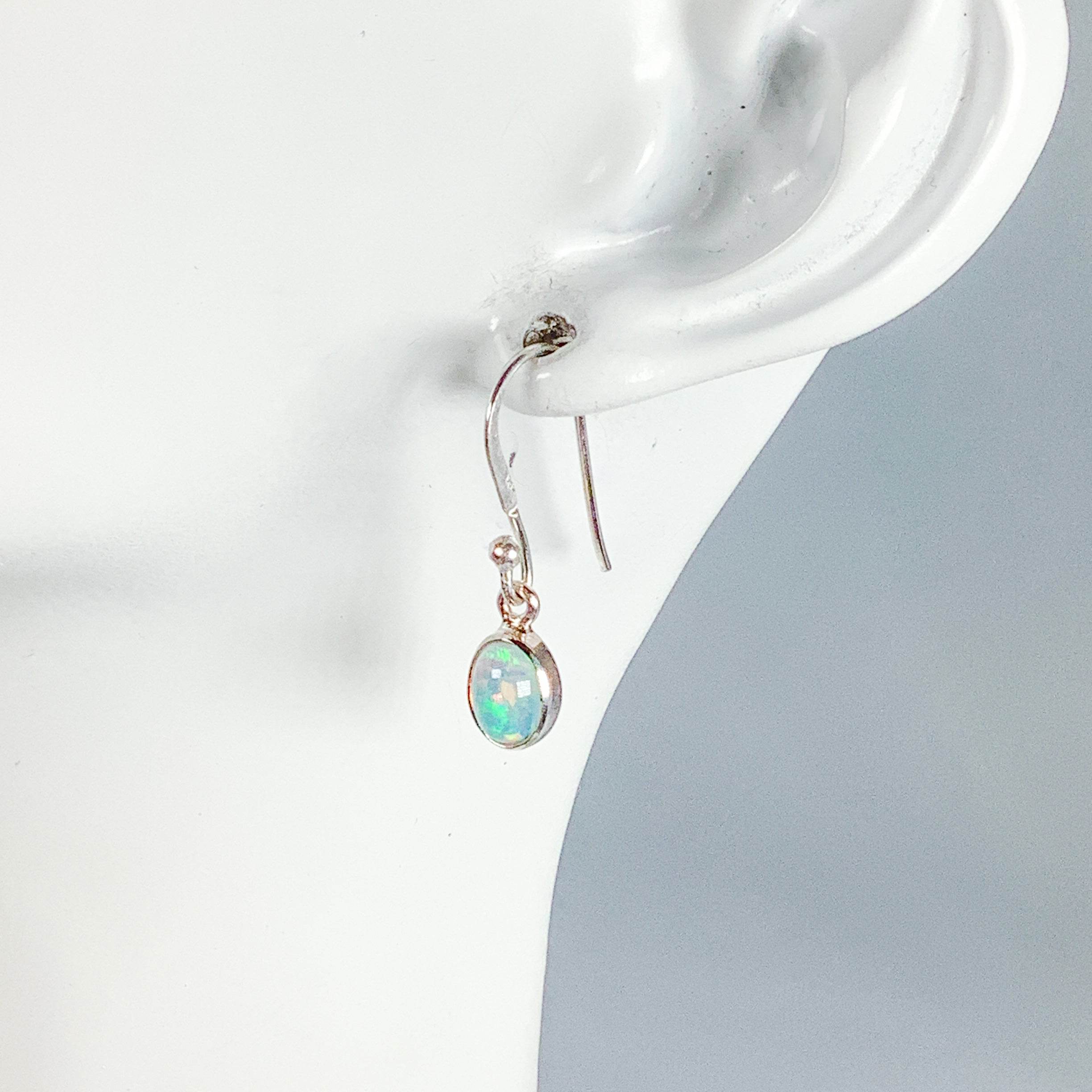 Ethiopian Fire Opal Dangle Earrings - Rocks and Gems Canada