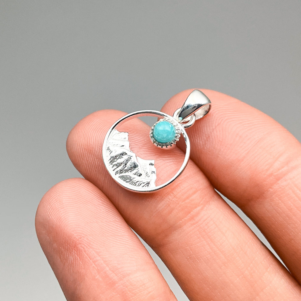 Amazonite Mountain Pendant