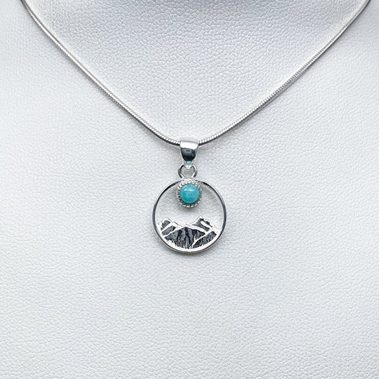Amazonite Mountain Pendant