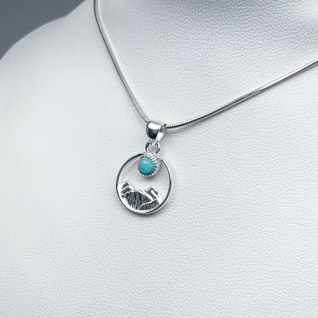 Amazonite Mountain Pendant