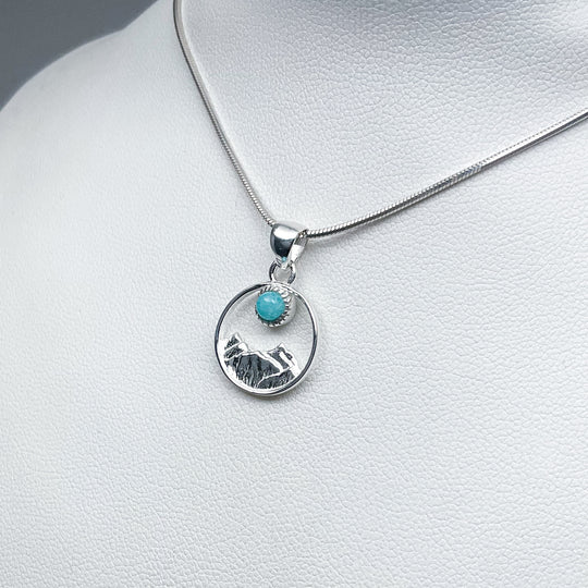 Amazonite Mountain Pendant