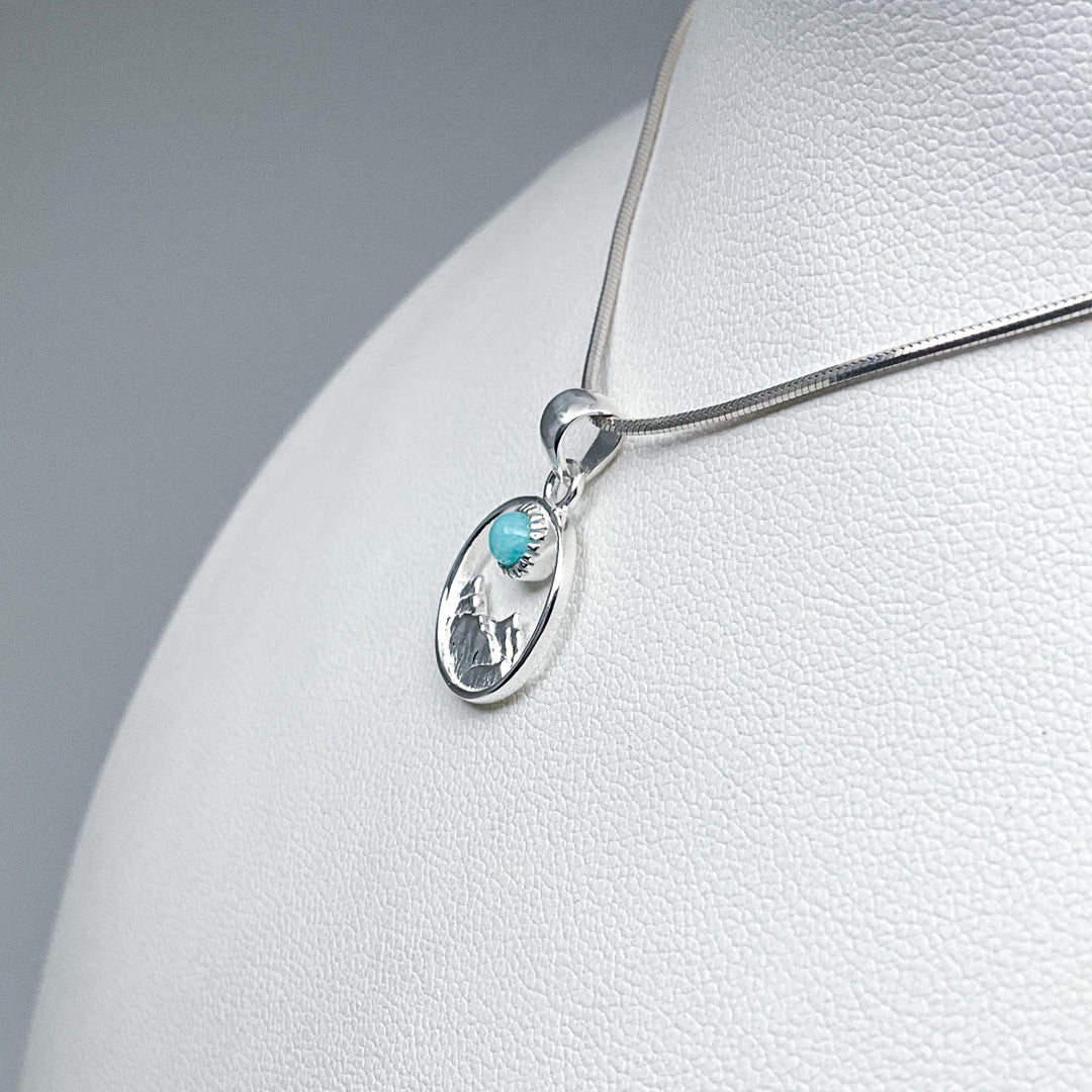 Amazonite Mountain Pendant