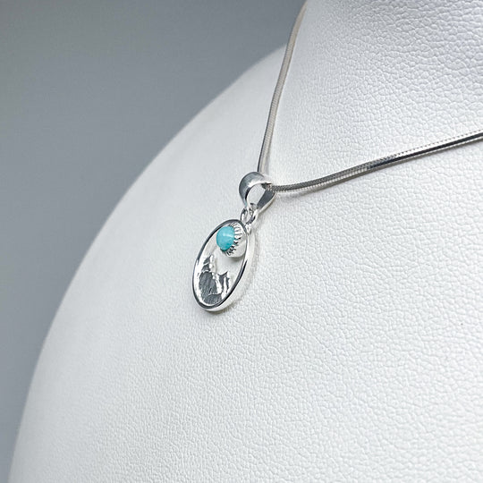 Amazonite Mountain Pendant