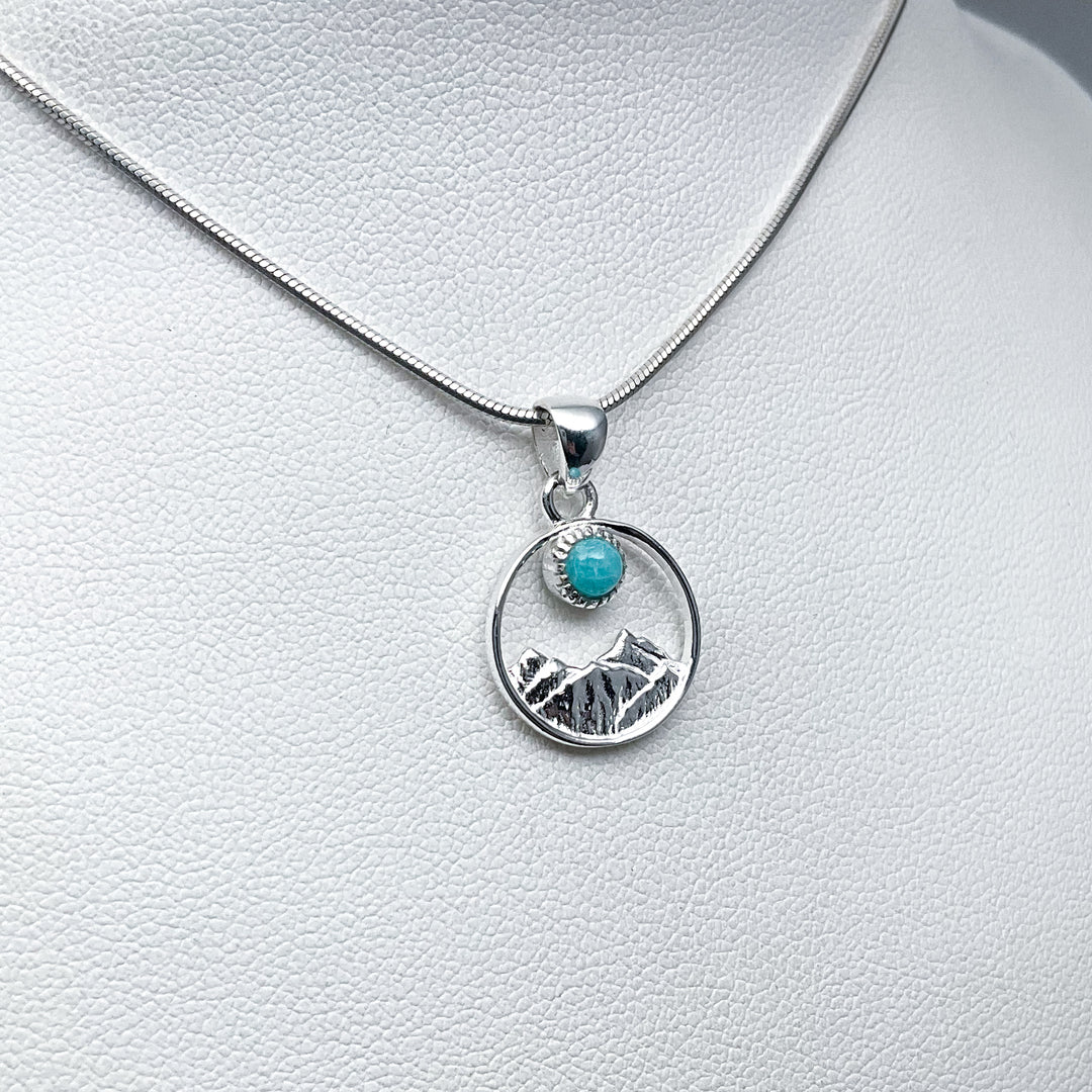 Amazonite Mountain Pendant