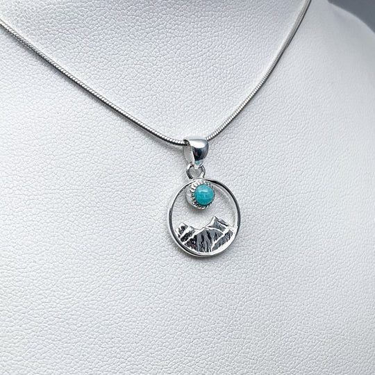 Amazonite Mountain Pendant