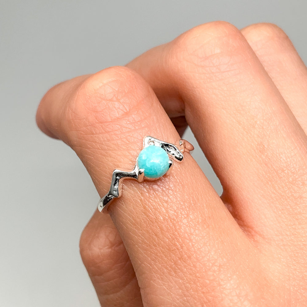 Amazonite Mountain Ring