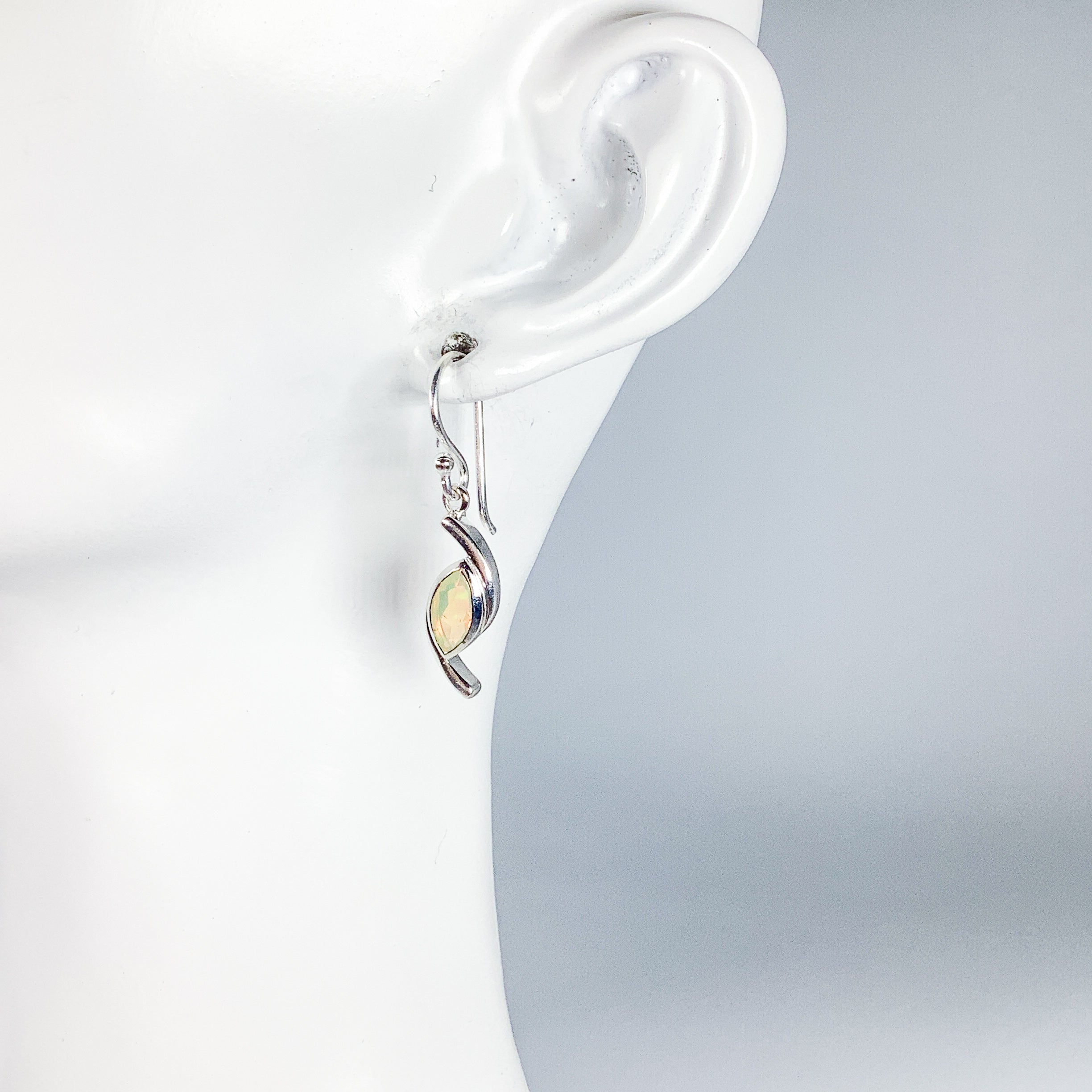 Ethiopian Fire Opal Dangle Earrings - Rocks and Gems Canada