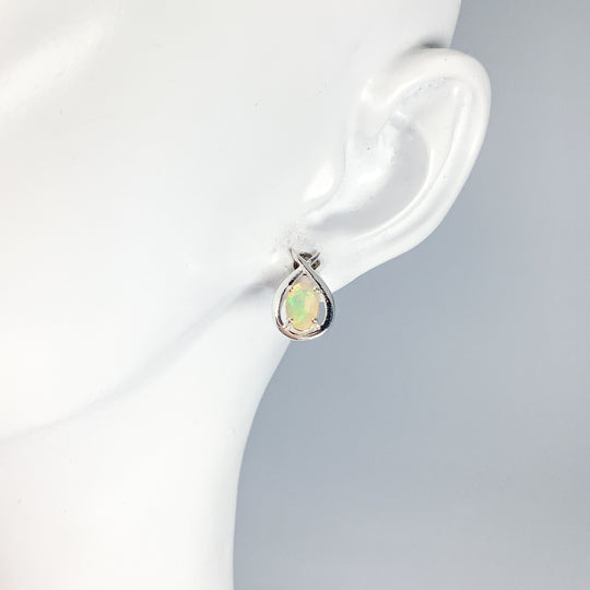 Fire Opal Studs Earrings