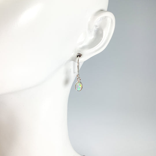 Ethiopian Fire Opal Dangle Earrings