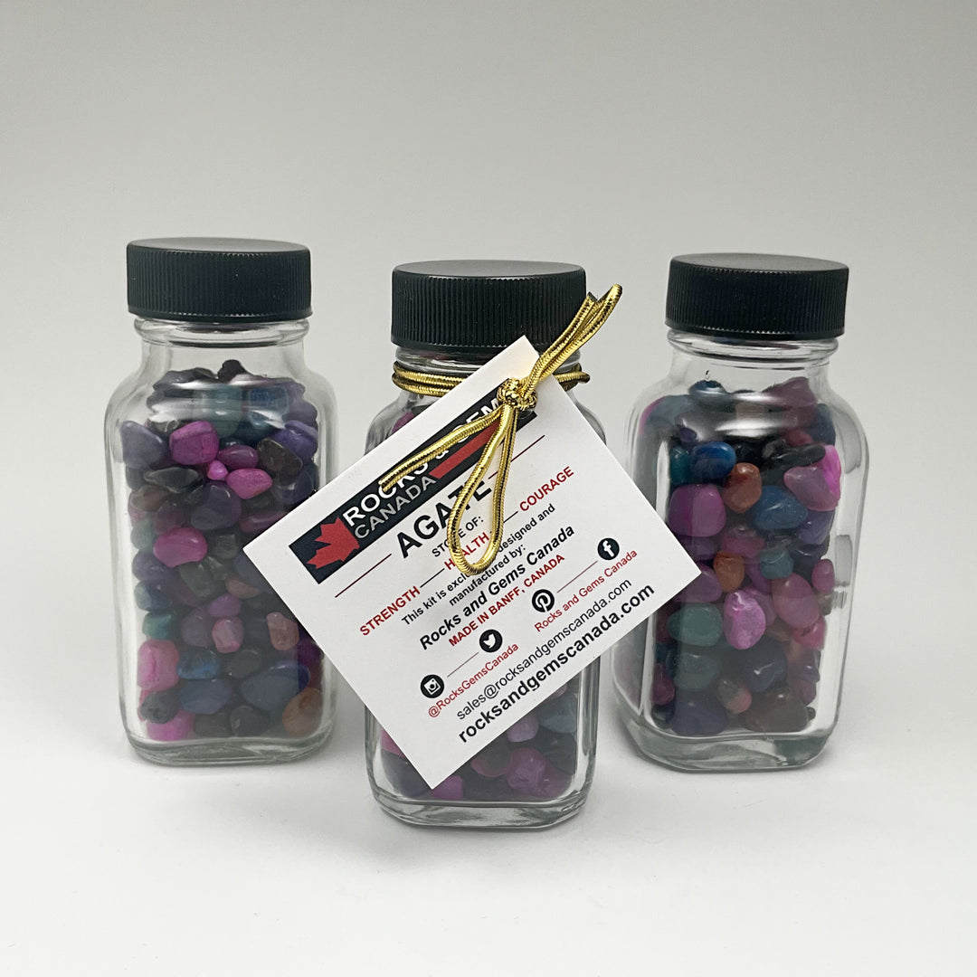 Agate Gemstone Bottle - Rocks and Gems Canada