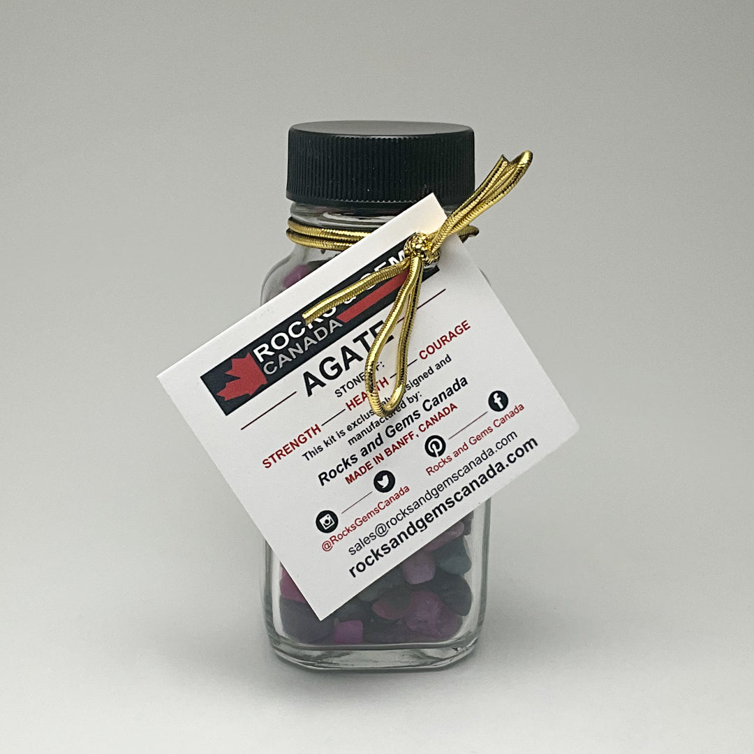 Agate Gemstone Bottle - Rocks and Gems Canada