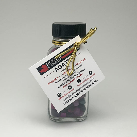Agate Gemstone Bottle - Rocks and Gems Canada