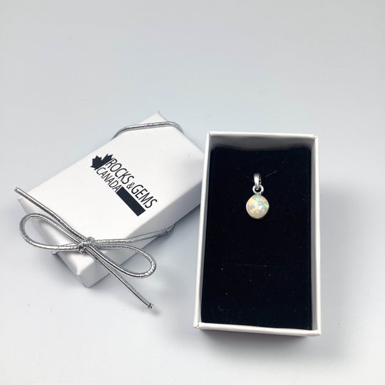 Fire Opal Pendant - Rocks and Gems Canada