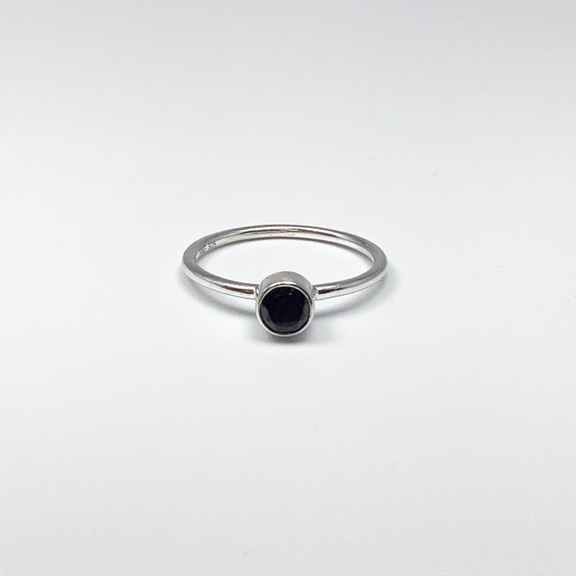 Faceted Elite Shungite Ring - Rocks and Gems Canada