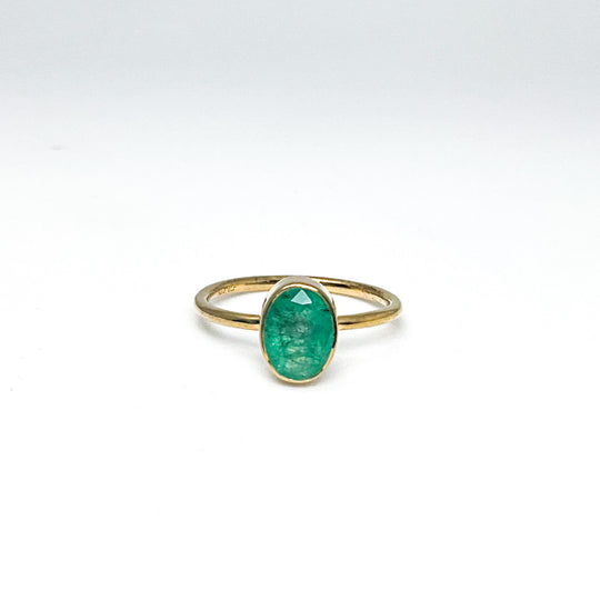 Gold Plated Emerald Ring (Copy) - Rocks and Gems Canada
