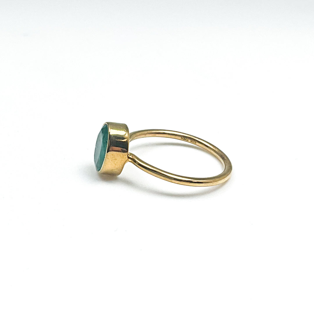 Gold Plated Emerald Ring (Copy) - Rocks and Gems Canada