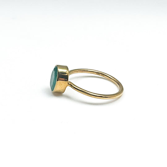 Gold Plated Emerald Ring (Copy) - Rocks and Gems Canada