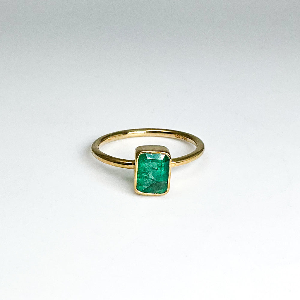 Gold Plated Emerald Ring (Copy) - Rocks and Gems Canada