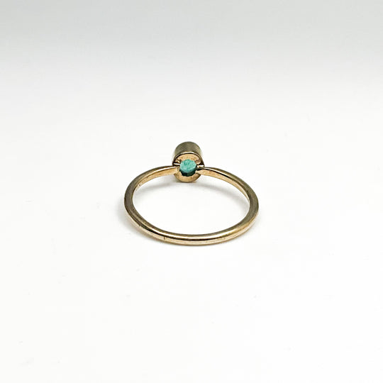Gold Plated Emerald Ring - Rocks and Gems Canada