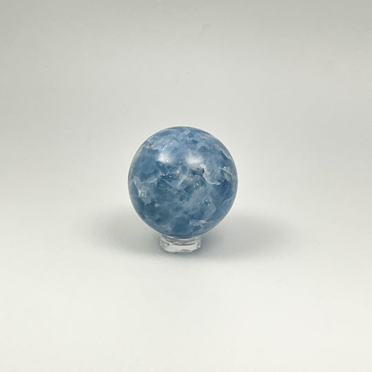 Blue Calcite Sphere - Rocks and Gems Canada