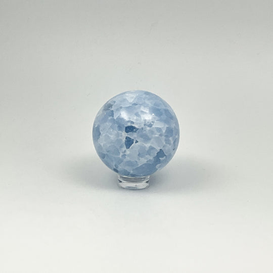 Blue Calcite Sphere - Rocks and Gems Canada