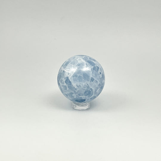 Blue Calcite Sphere - Rocks and Gems Canada