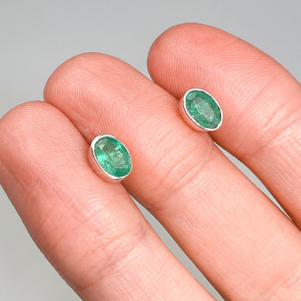 Emerald Stud Earrings