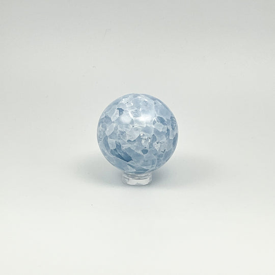 Blue Calcite Sphere - Rocks and Gems Canada