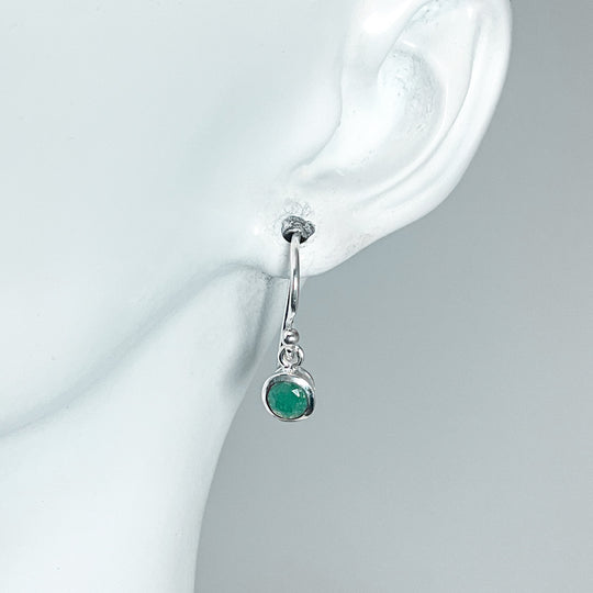 Emerald Dangle Earrings - Rocks and Gems Canada
