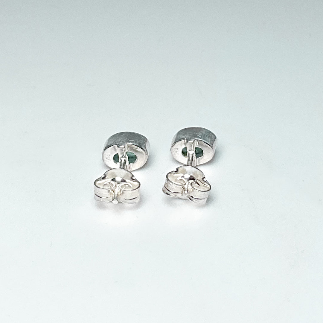 Emerald Stud Earrings - Rocks and Gems Canada