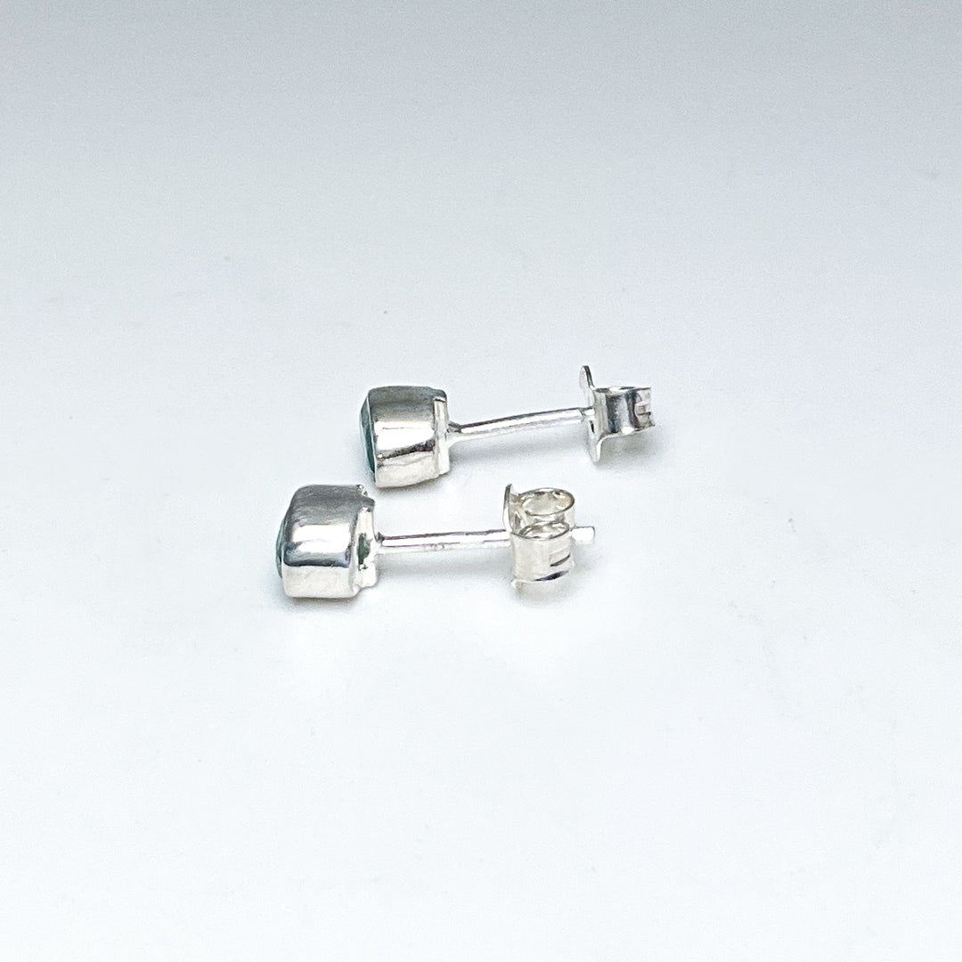 Emerald Stud Earrings - Rocks and Gems Canada