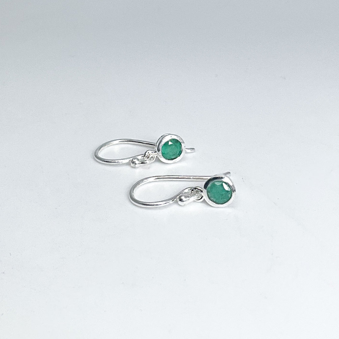 Emerald Dangle Earrings - Rocks and Gems Canada