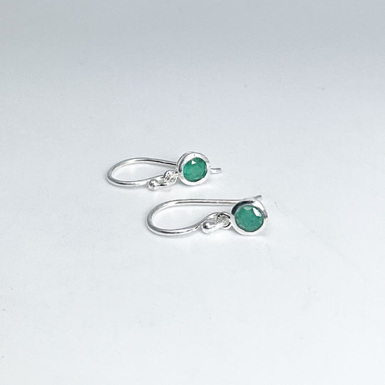 Emerald Dangle Earrings - Rocks and Gems Canada