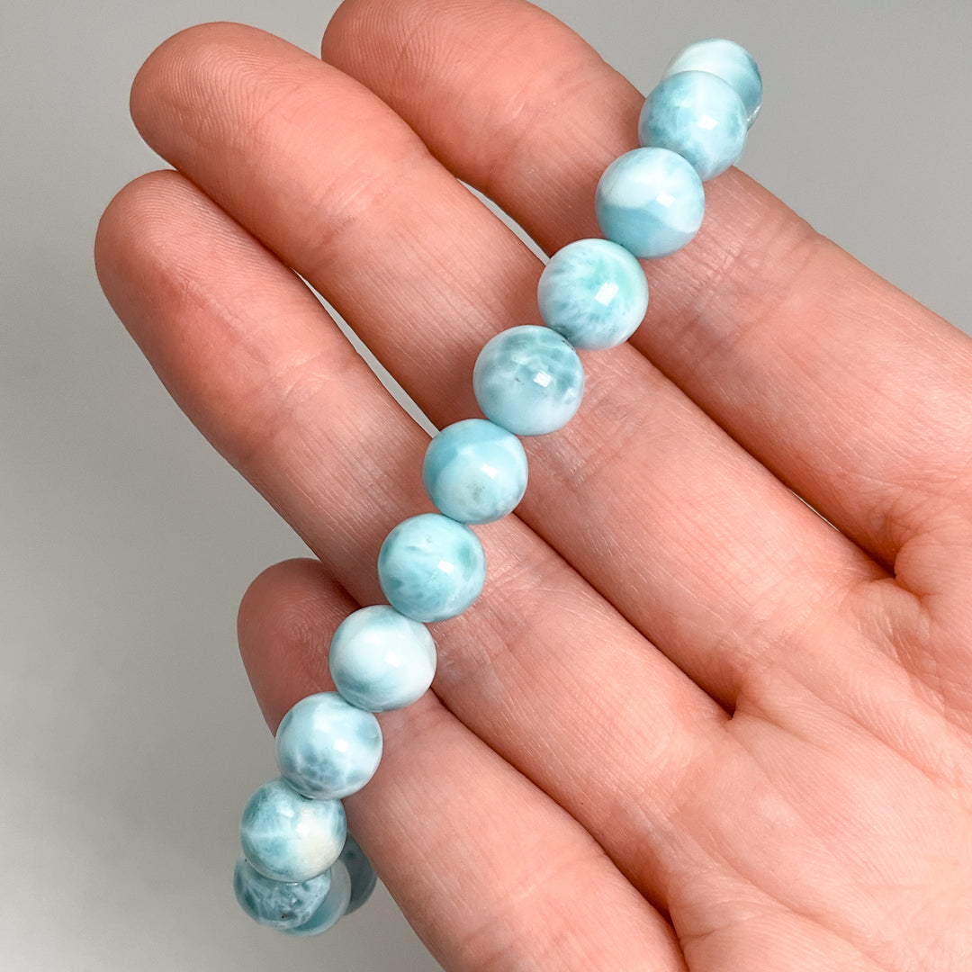 Larimar Beaded Bracelet - Rocks and Gems Canada
