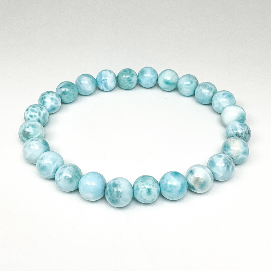Larimar Beaded Bracelet - Rocks and Gems Canada