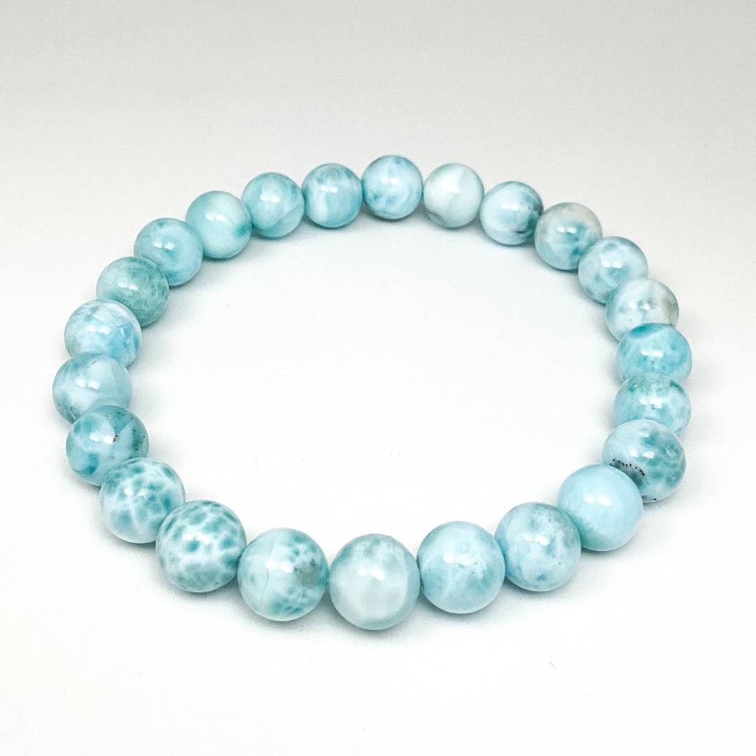 Larimar Beaded Bracelet - Rocks and Gems Canada