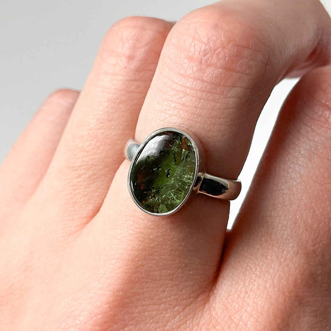 Moldavite Ring - Rocks and Gems Canada