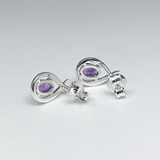 Amethyst Stud Earrings