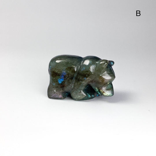 Labradorite Bear Carving - Rocks and Gems Canada