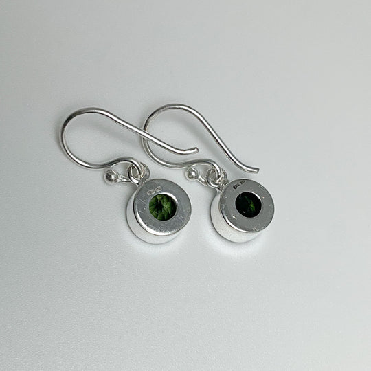 Moldavite Dangle Earrings - Rocks and Gems Canada