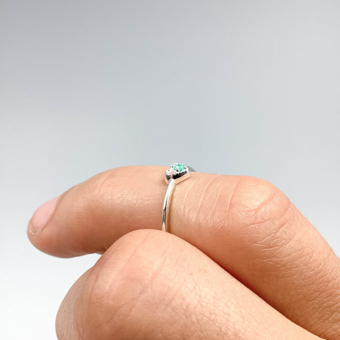 Emerald Heart Ring - Rocks and Gems Canada