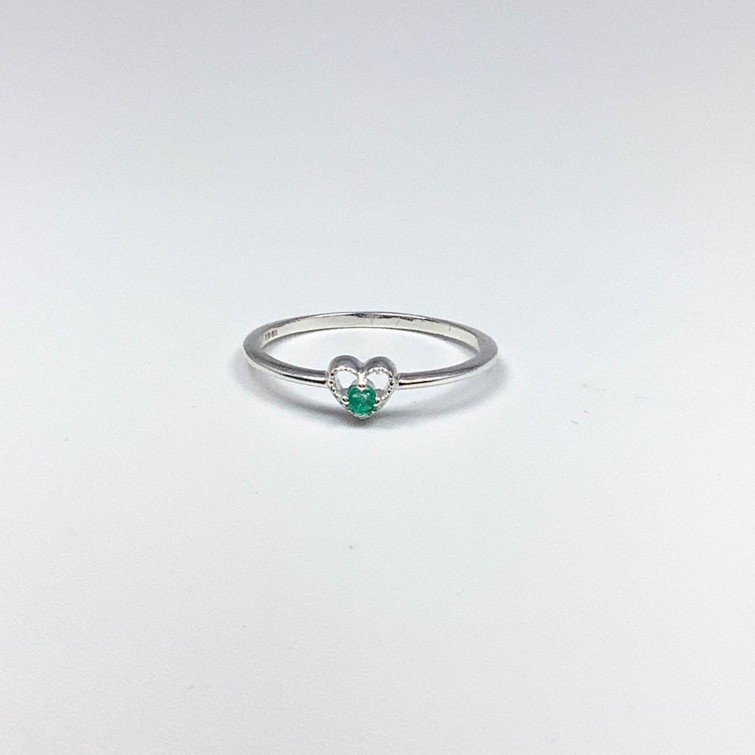 Emerald Heart Ring - Rocks and Gems Canada